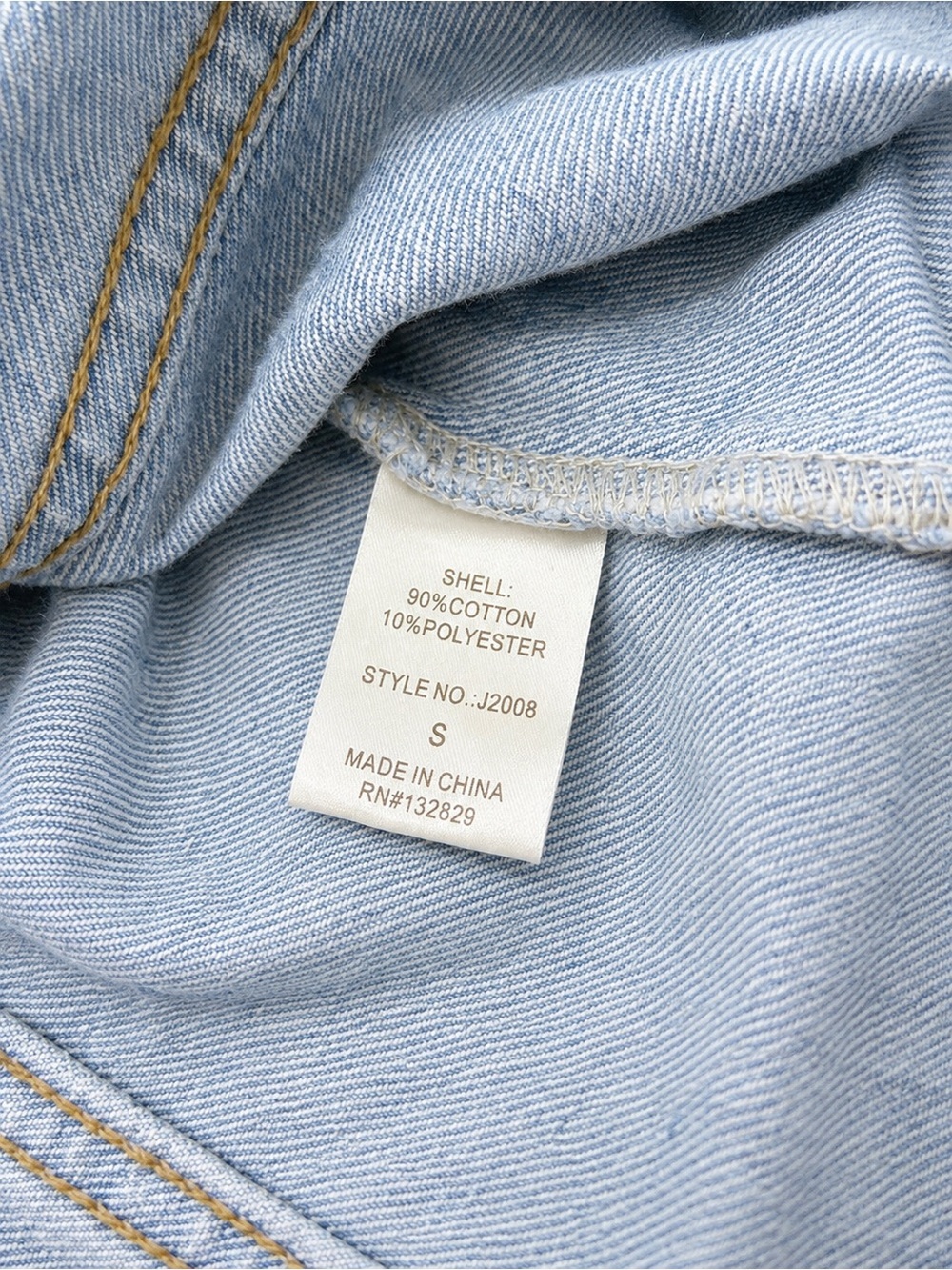 Light Blue Denim Trucker Jacket by - Picture 3 of 3
